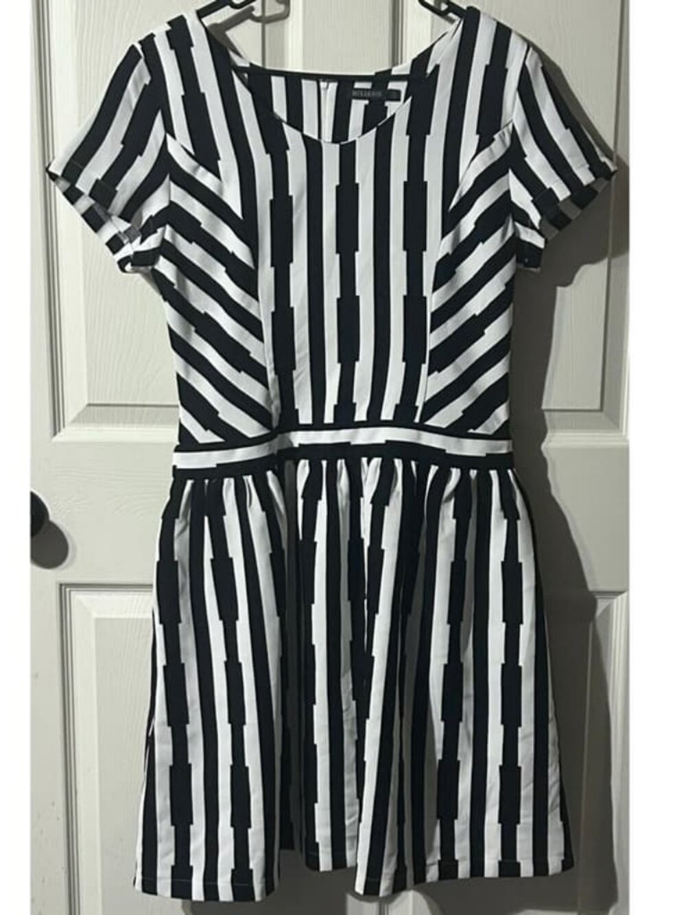 Mikarose Black White Striped